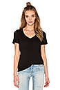 view 1 of 3 Jersey V Neck Tee in Black