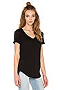 view 2 of 3 Jersey V Neck Tee in Black