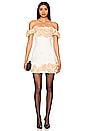 view 1 of 3 The Rosalie Mini Dress in Ivory & Champagne