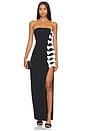 view 1 of 3 The Selma Dress in Black & White