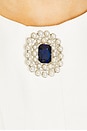 view 4 of 4 Olive Mini Dress in Ivory & Navy