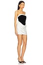 view 2 of 3 Aubrey Micro Mini Dress in Black & White