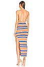 view 3 of 3 The Cindy Dress in Lapis Tuscan Stripe
