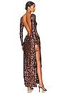 view 1 of 5 The Gabrielle Dress in Chocolate Sequins