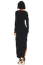 view 3 of 3 x Lara Worthington Open Shoulder Midi Dress in Black