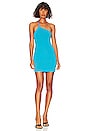 view 1 of 3 x Lara Worthington One Shoulder Mini Dress in Vivid Blue