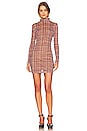 view 1 of 3 x Lara Worthington Bodycon Mini Dress in Pink Check