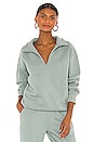 view 1 of 4 x Rozalia Collared Sweatshirt in Teal