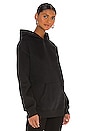 view 2 of 4 SWEAT À CAPUCHE LONG LINE in Black