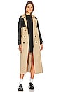 view 1 of 5 Haze Trench Coat in Sand & Black