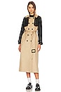 view 5 of 5 Haze Trench Coat in Sand & Black