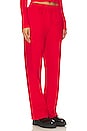 view 2 of 4 The Straight Leg Track Pant in Chili