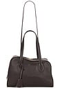view 1 of 5 Noale Shoulder Bag in Walnut & Contrast Stitch
