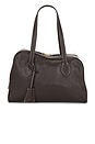 view 2 of 5 Noale Shoulder Bag in Walnut & Contrast Stitch