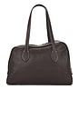 view 3 of 5 Noale Shoulder Bag in Walnut & Contrast Stitch