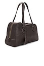 view 4 of 5 Noale Shoulder Bag in Walnut & Contrast Stitch
