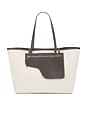 view 1 of 4 Eraclea Shoulder Bag in Ecru & Walnut