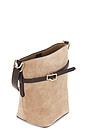 view 5 of 5 Cremella Bucket Bag in Avena & Walnut
