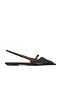 view 1 of 5 Cortina Black Nappa Flats in Black