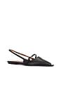 view 2 of 5 Cortina Black Nappa Flats in Black