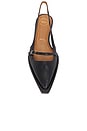 view 4 of 5 Cortina Black Nappa Flats in Black