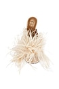 view 4 of 5 SANDALES ZIANO in Cipria Grained Calf & Feathers