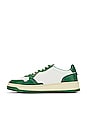 view 5 of 6 Medalist Low Sneaker in White & Green