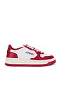 view 1 of 6 Medalist Low Sneaker in White & Red