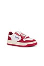view 2 of 6 Medalist Low Sneaker in White & Red