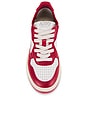 view 4 of 6 Medalist Low Sneaker in White & Red