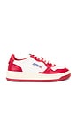 view 1 of 6 Medalist Sneaker in White & Red