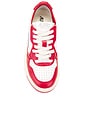 view 4 of 6 Medalist Sneaker in White & Red