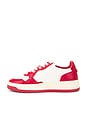 view 5 of 6 Medalist Sneaker in White & Red