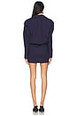 view 3 of 3 Long Sleeve Shirt Mini Dress in Navy Blue
