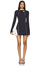 view 2 of 4 Long Sleeve Mini Dress in Navy Blue