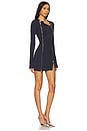 view 3 of 4 Long Sleeve Mini Dress in Navy Blue