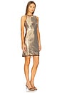 view 2 of 4 Sleeveless Mini Dress in Gold