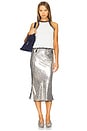 view 1 of 4 Midi Dress in White & Silver
