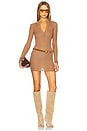 view 1 of 4 Long Sleeve Mini Dress in Camel