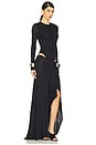view 2 of 3 Long Sleeve Gown in Black