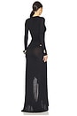view 3 of 3 Long Sleeve Gown in Black