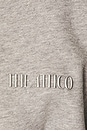 view 4 of 4 Long Sleeve Fleece Mini Dress in Melange Grey