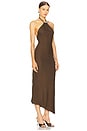 view 2 of 4 Halter Neck Gown in Military Green