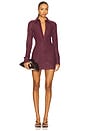 view 1 of 4 Studded Mini Dress in Burgundy