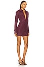view 2 of 4 Studded Mini Dress in Burgundy
