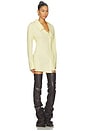 view 2 of 5 Asymmetrical Shirt Mini Dress in Pale Yellow