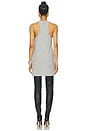 view 3 of 3 Tank High Slit Mini Dress in Melange Grey
