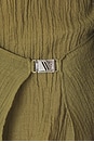 view 4 of 4 Shirt Mini Dress in Military Green