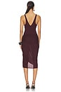 view 4 of 5 High Slit Midi Dress in Dark Grapes