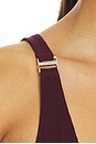 view 5 of 5 High Slit Midi Dress in Dark Grapes